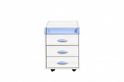 Тумба с 3 ящиками 3 step ДЭМИ рамух белый синий