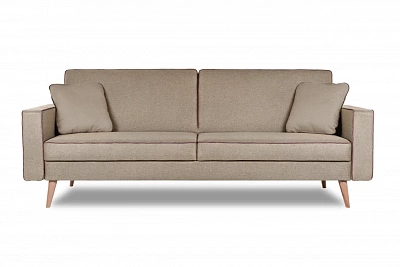Диван Finsoffa Берус (BERUS) рогожка (Beige / кант 232 коричневый)