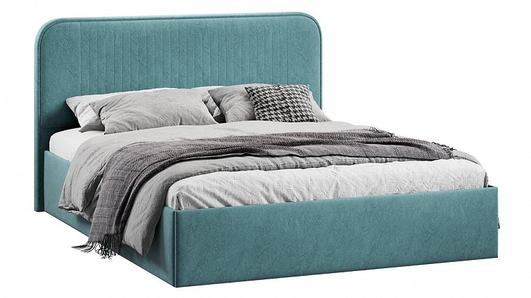 Кровать 140х200 c подъемным механизмом Тиффани микровелюр Wellmart Indigo Трия