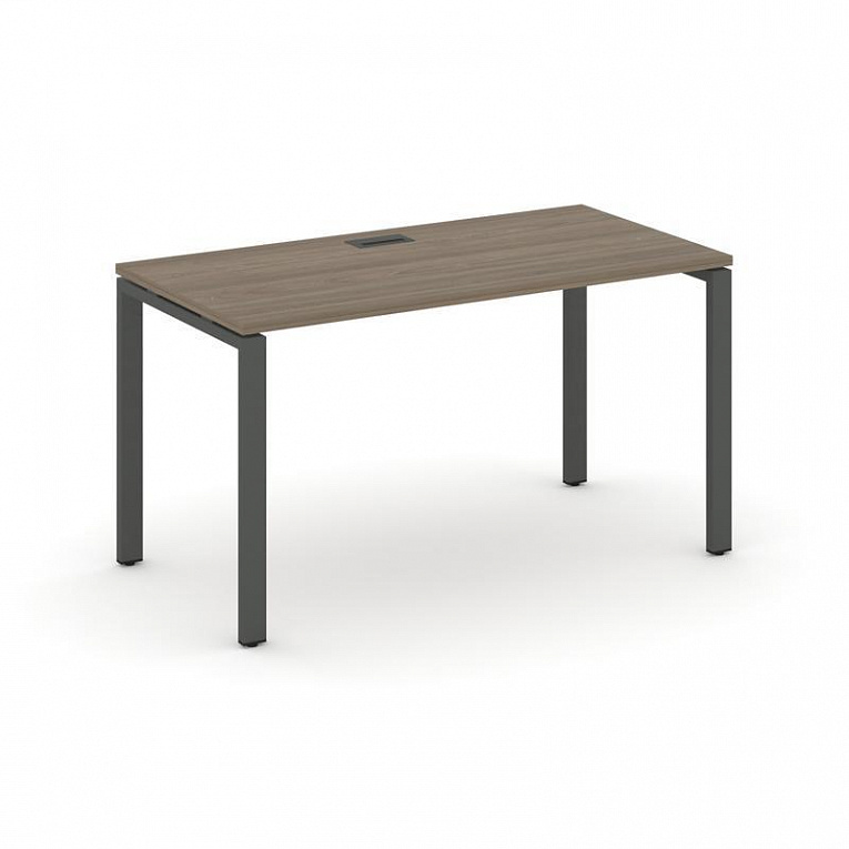 Стол офисный 1380*800 Рива Стайл Проджект (П-образный м/к) SN-6P.SP-023 Вяз Благородный / Антрацит