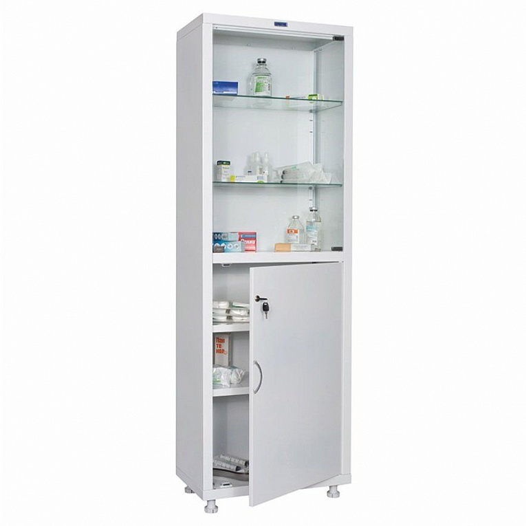 Медицинский шкаф HILFE МД 1 1760/SG со стеклом